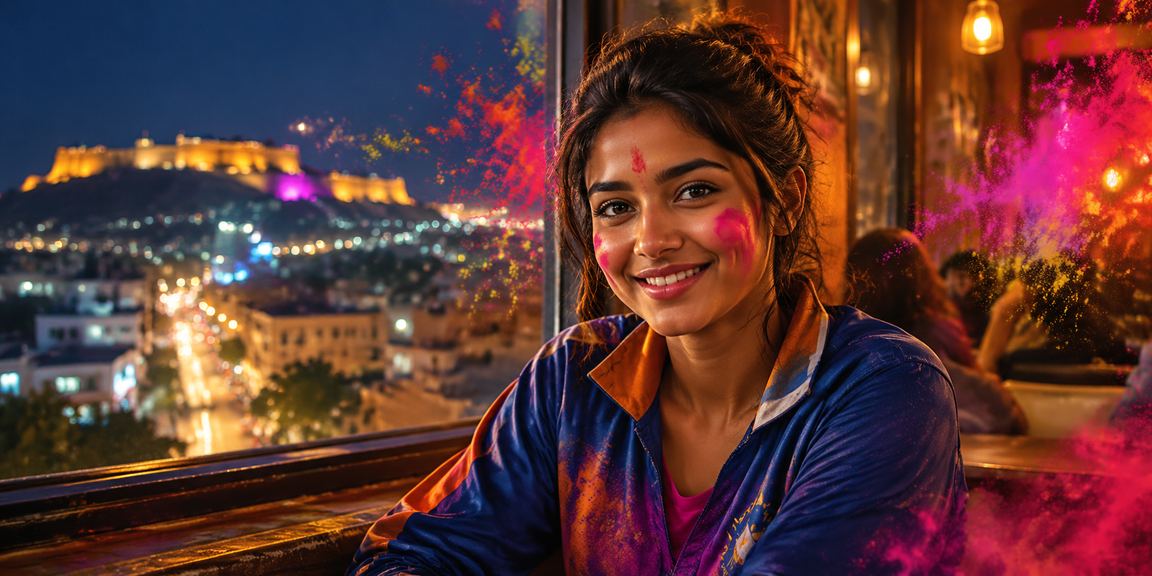Celebrating Holi festival while playing Teen Patti in Pune